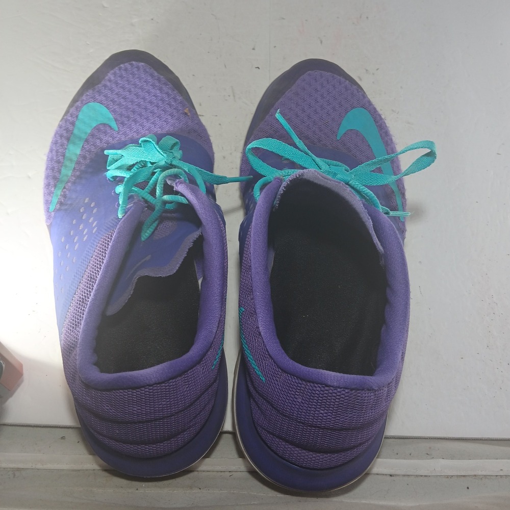 Nike Free 5.0 TR Fit 4 Size 9.5 Purple Teal Training Sneakers 684667-500 - Picture 6 of 9